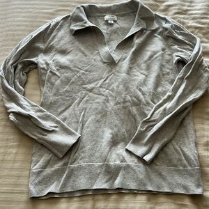 J Crew cashmere sweater with collar xs